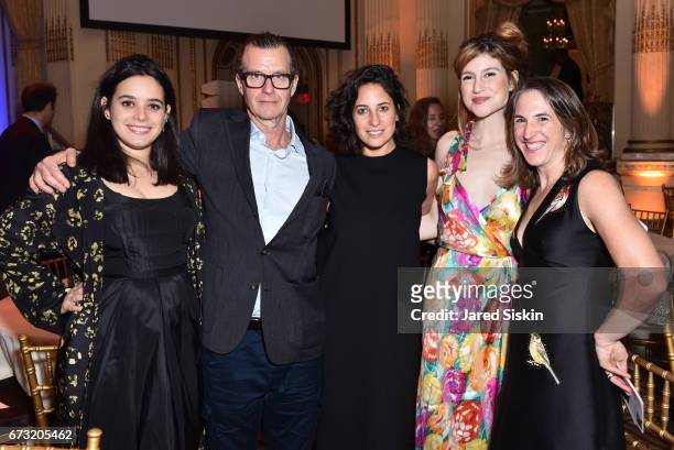 Tiffany Zabludowicz, John Kessler, Jacqueline Sischy, Caroline Hoffman and Katie Sonnenborn attend Skowhegan Awards Dinner 2017 at The Plaza Hotel on...