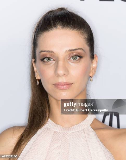 Actress Angela Sarafyan of 'The Promise' attends 'Intent to Destroy' Premiere during the 2017 Tribeca Film Festival at SVA Theater on April 25, 2017...