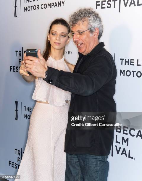 Actress Angela Sarafyan of 'The Promise' and Actor, author Eric Bogosian attend 'Intent to Destroy' Premiere during the 2017 Tribeca Film Festival at...