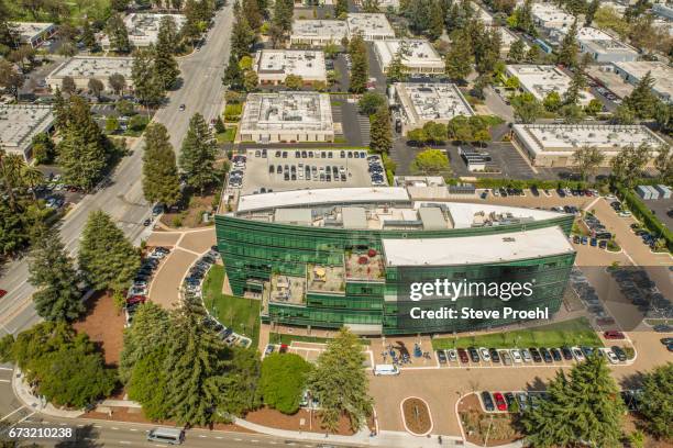 linkedin headquarters building - silicon valley stock pictures, royalty-free photos & images