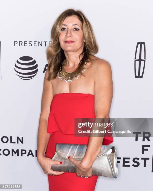 Executive Director, Middle East & North Africa Division of Human Rights Watch, Sarah Leah Whitson attends 'Intent to Destroy' Premiere during the...