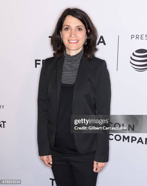 Filmmaker Carla Garapedian attends 'Intent to Destroy' Premiere during the 2017 Tribeca Film Festival at SVA Theater on April 25, 2017 in New York...