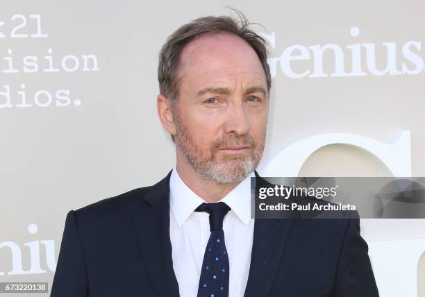 Actor Michael McElhatton attends the premiere of National Geographic's 'Genius' at The Fox Bruin Theater on April 24, 2017 in Los Angeles, California.