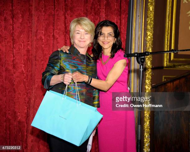 Sarah "Sally" Miller and Angie Karna at Girls Inc. Of New York City 2017 Spring Luncheon at Metropolitan Club on April 24, 2017 in New York City.