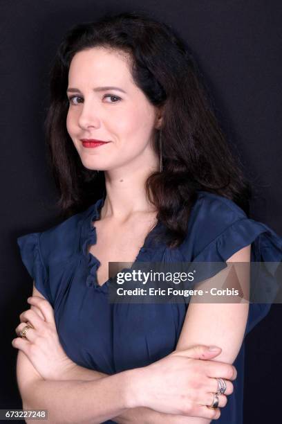 Actress Chloe Lambert poses during a portrait session in Paris, France on .