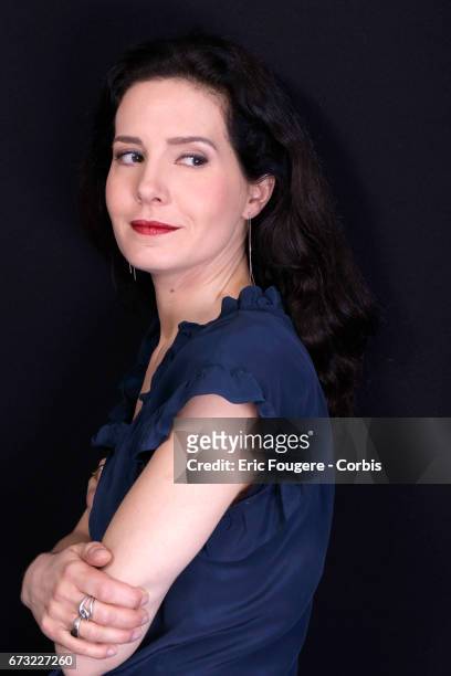 Actress Chloe Lambert poses during a portrait session in Paris, France on .