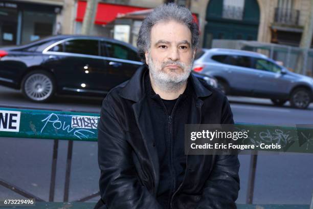 Actor Raphael Mezrahi poses during a portrait session in Paris, France on .