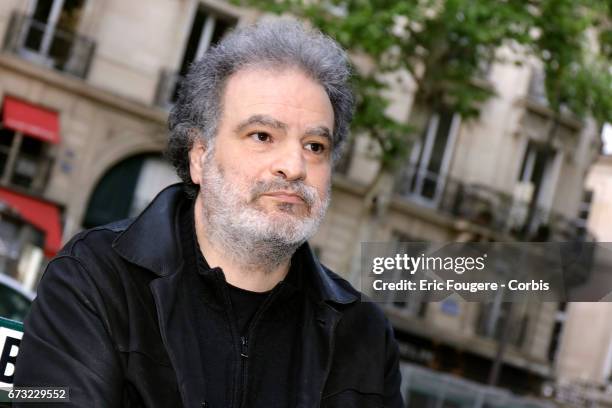 Actor Raphael Mezrahi poses during a portrait session in Paris, France on .