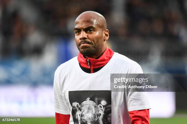 Jimmy Briand of Guingamp during the Semi final of the French Cup match between Angers and Guingamp at Stade Jean Bouin on April 25, 2017 in Angers,...