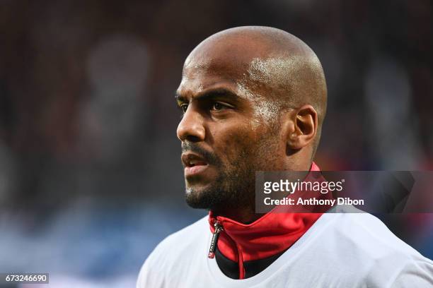 Jimmy Briand of Guingamp during the Semi final of the French Cup match between Angers and Guingamp at Stade Jean Bouin on April 25, 2017 in Angers,...
