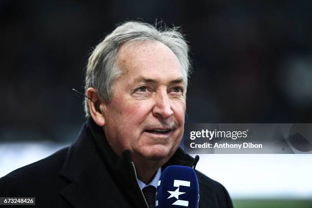 Gerard Houllier during the Semi final of the French Cup match between Angers and Guingamp at Stade Jean Bouin on April 25, 2017 in Angers, France.