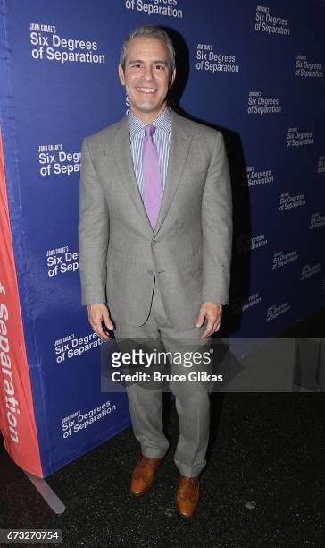 Andy Cohen poses at the opening night for "Six Degrees of Separation" on Broadway at The Barrymore Theatre on April 25, 2017 in New York City.