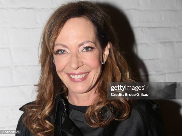 Allison Janney poses at the after party for "Six Degrees of Separation" on Broadway at Brasserie 8 1/2 on April 25, 2017 in New York City.