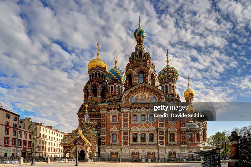 Front view of the Church of the Savior on the Spilled Blood, Saint Petersburg
