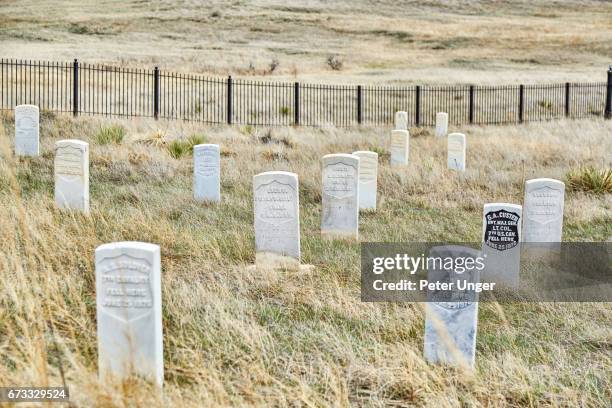little bighorn battlefield national monument - little bighorn battlefield national monument stockfoto's en -beelden