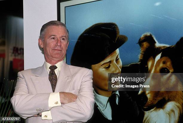 Roddy McDowall attends the 1992 VSDA Convention in Las Vegas, Nevada.