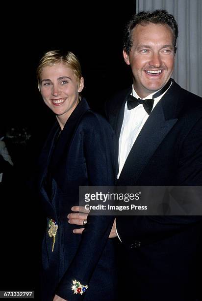 Randy Quaid and wife Evi Quaid attend the 1992 Metropolitan Museum of Art's Costume Institute Gala in New York City.