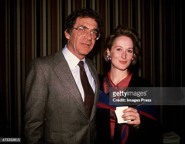 Sydney Pollack and Meryl Streep circa 1985 in New York City.