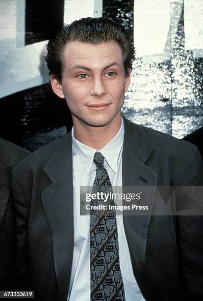 Christian Slater circa 1991 in New York City.