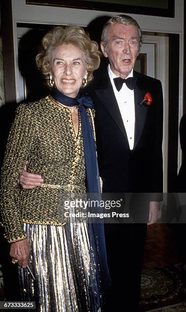 James Stewart and his wife Gloria circa 1985 in New York City.