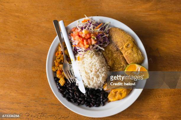 gallo pinto - costa rica stock pictures, royalty-free photos & images