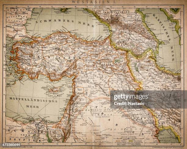map of west asia - persian empire map stock illustrations