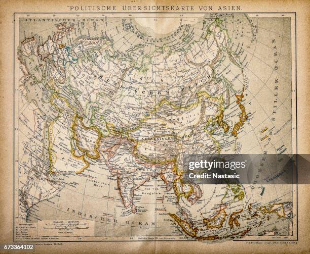 political map of asia - persian empire map stock illustrations