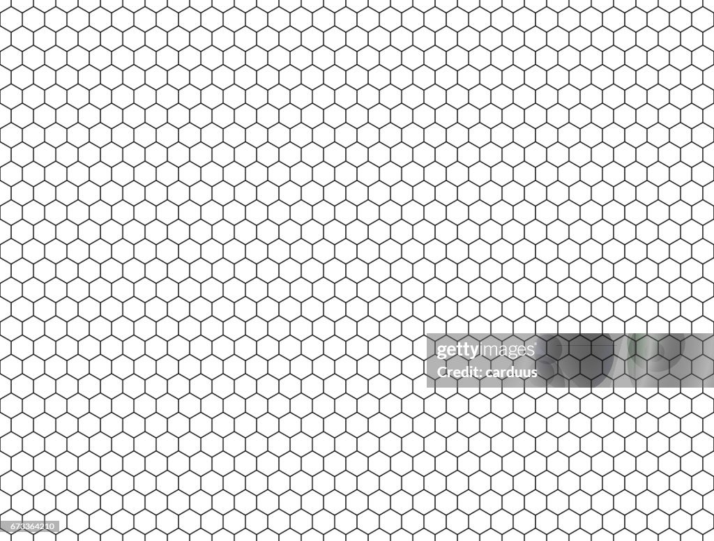 Sömlös kontur hexagon bakgrund