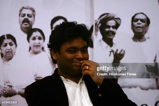 Rahman at the DVD launch of Jan Gana Man at Landmark Bookstore at Infinity Mall in Mumbai on Friday.