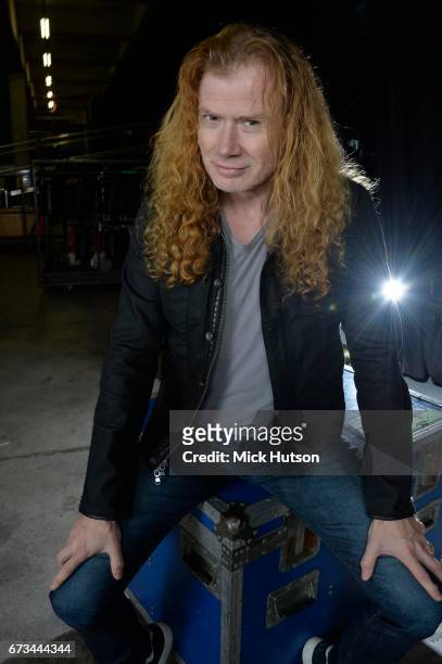 Portrait of Dave Mustaine from Megadeth, London, 14th November 2015.