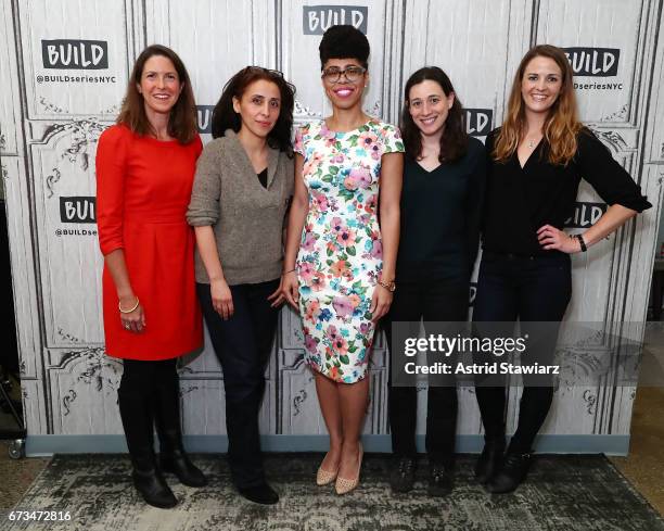 Tiernan Sittenfeld, Nicole Hernandez Hammer, Dr. Knatokie Ford, Caroline Weinberg and Dr. Kate Biberdorf attend the Smart Girls Panel at Build Studio...