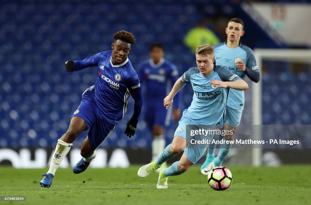 Chelsea v Manchester City - FA Youth Cup - Final - First Leg- Stamford Bridge