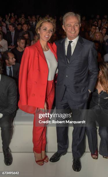 Alejandra Silva and Alberto Palatchi Ribera attend the Studio St. Patrick show during Barcelona Bridal Fashion Week 2017 on April 26, 2017 in...