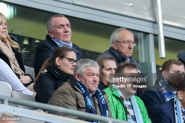 Geschaeftsfuehrer Ian Ayre of 1860 Munich looks on during the Second Bundesliga match between TSV 1860 Muenchen and SV Sandhausen at Allianz Arena on...