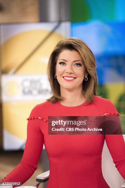 Co-anchor Norah O'Donnell in New York on the CBS Television Network.