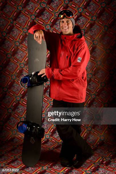 Snowboarder Alex Deibold poses for a portrait during the Team USA PyeongChang 2018 Winter Olympics portraits on April 26, 2017 in West Hollywood,...