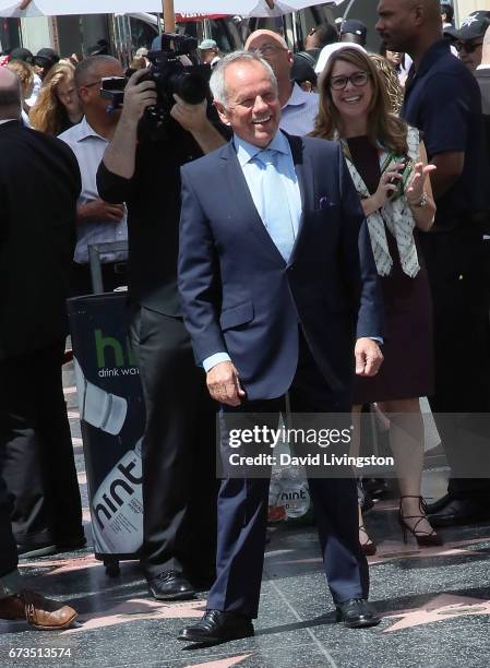 Chef Wolfgang Puck is honored with a Star on the Hollywood Walk of Fame on April 26, 2017 in Hollywood, California.