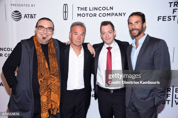 Directors Rudi Dolezal, Nick Broomfield, Editor Marc Hoeferlin and Producer Ben Silverman attend the "Whitney. 'can I be me'" Premiere during 2017...