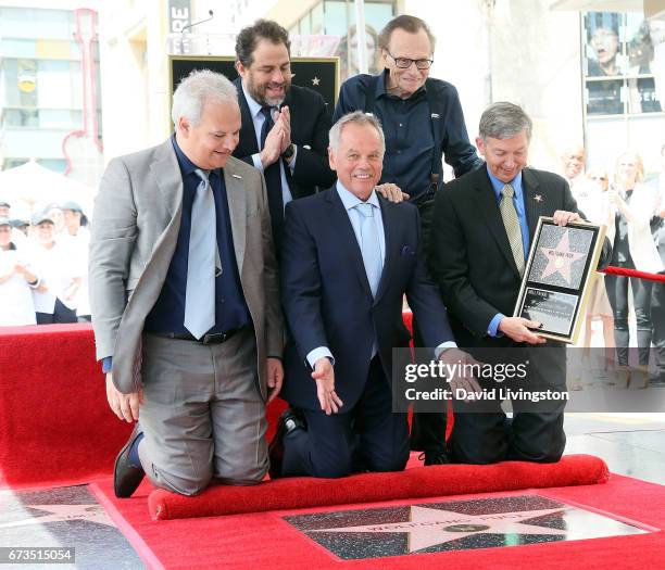 Hollywood Chamber of Commerce Chair of the Board Jeff Zarrinnam, director Brett Ratner, chef Wolfgang Puck, TV host Larry King and Hollywood Chamber...