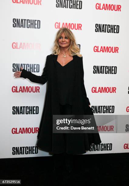 Goldie Hawn attends a special screening of "Snatched" at The Soho Hotel on April 26, 2017 in London, England.