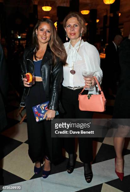 Lydia Forte and Aliai Forte attend the launch of The Ned, London on April 26, 2017 in London, England.