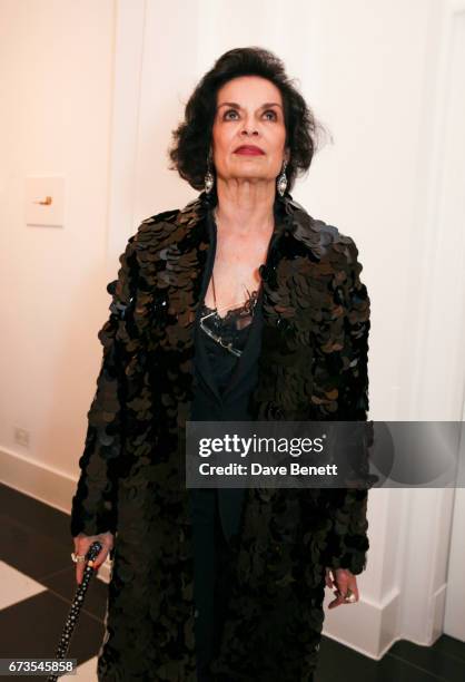 Bianca Jagger attends the opening of Galerie Thaddaeus Ropac London on April 26, 2017 in London, England.