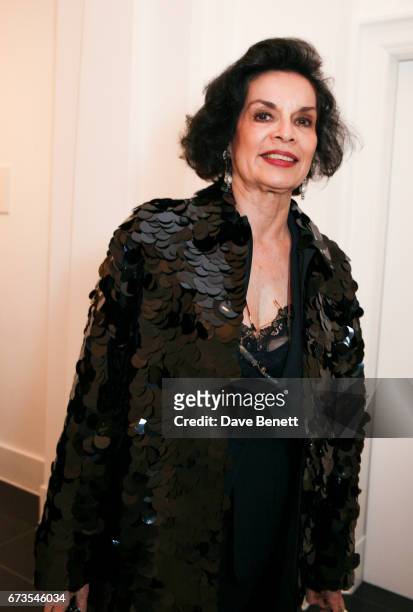 Bianca Jagger attends the opening of Galerie Thaddaeus Ropac London on April 26, 2017 in London, England.