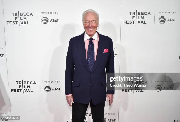 Christopher Plummer attends the "The Exception" Premiere - 2017 Tribeca Film Festival at the BMCC Tribeca PAC on April 26, 2017 in New York City.