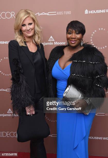 Chair of the Groundbreaker Awards Dinner Sandra Lee and TV personality Bevy Smith attend the Housing Works Ground Breaker Awards Dinner on April 26,...