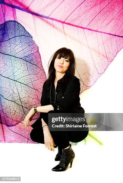 Imelda May poses at HMV Manchester in celebration of her new album 'Life Love Flesh Blood' on April 26, 2017 in Manchester, United Kingdom.