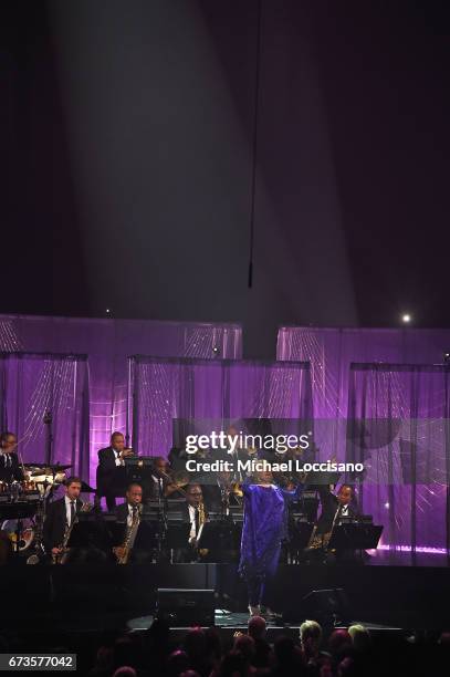Singer Marilyn Maye performs onstage during the Jazz at Lincoln Center 2017 Gala "Ella at 100: Forever the First Lady of Song" on April 26, 2017 in...