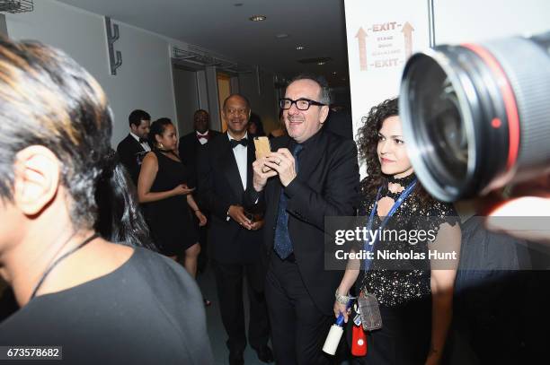 Musician Elvis Costello attends the Jazz at Lincoln Center 2017 Gala "Ella at 100: Forever the First Lady of Song" on April 26, 2017 in New York City.