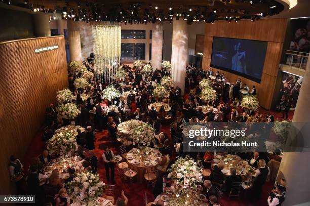 Guests enjoy dinner at the Jazz at Lincoln Center 2017 Gala "Ella at 100: Forever the First Lady of Song" on April 26, 2017 in New York City.