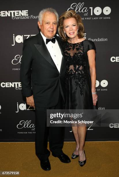 Alfred Engelberg and Gail Engelberg attend the 2017 Jazz At Lincoln Center Gala: Ella At 100: Forever The First Lady of Song at Frederick P. Rose...